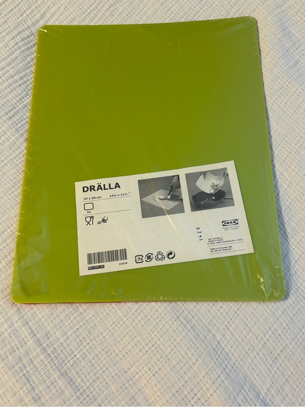 IKEA DRÄLLA Lime Green Cutting Board